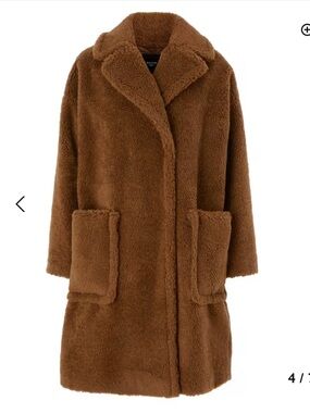 Weekend Max Mara Reale Faux Fur Teddy Coat